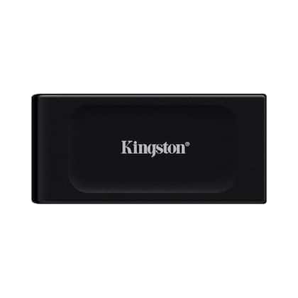 SSD Kingston XS1000, 1TB, Portátil, USB 3.2 Gen 2, Leitura: 1050 MB/s, Gravação: 1050 MB/s, Preto -...
