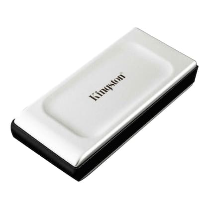 SSD Kingston XS2000, 1TB, Portátil, USB 3.2 Gen 2x2, Leitura: 2000 MB/s, Gravação: 2000 MB/s, Prata -...