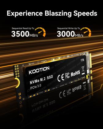 Imagem de SSD KOOTION 1 TB NVMe PCIe 3.0 M.2 2280 3500 MB/s