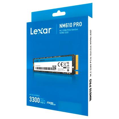 Lexar NM610 PRO 500GB M.2 NVMe SSD動作確認済 SSD Lexar NM610 PRO 500GB, M.2 2280, PCIe Gen3 x4, NVMe 1.4