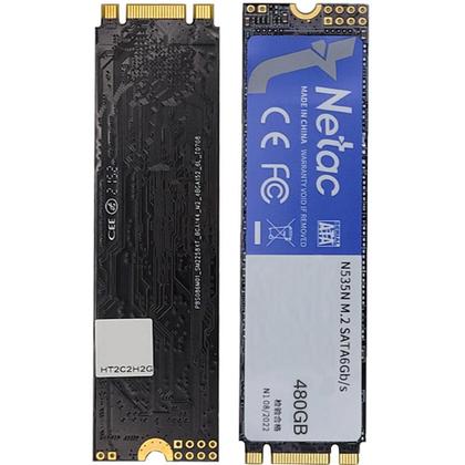 Imagem de Ssd M.2 Nvme 480Gb Netac 2400Mb/S Leitura 1700Mb/S Escrita