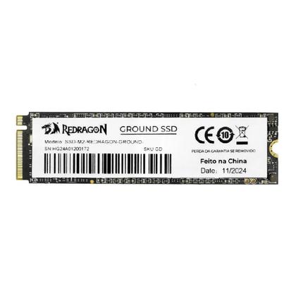 Imagem de SSD M.2 NVMe Redragon Ground 256GB Leitura 3500Mb/s Gravação 3000Mb/s - GD-410
