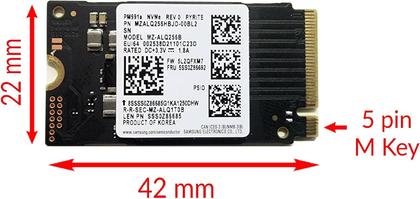 Ssd m2 256gb samsung nvme pci-e gen3x4 - pm991 mzalq256hbjd - HD