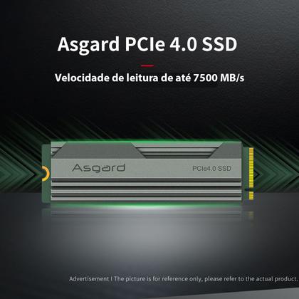 Ssd Nvme Asgard An4 1TB M.2 2280, Leitura 7500MB/s, Gravação