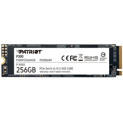 Imagem de SSD Patriot P300 256GB, NVMe, M.2 2280, PCIe Gen 3 x4, Leitura 1700MB/s e Gravação 1100MB/s - P300P256GM28
