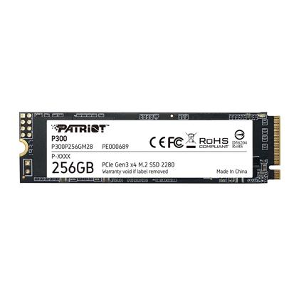 Imagem de SSD Patriot P300 M.2 PCIe Gen 3 x4 256 GB, baixo consumo de energia, 5 anos, Wty