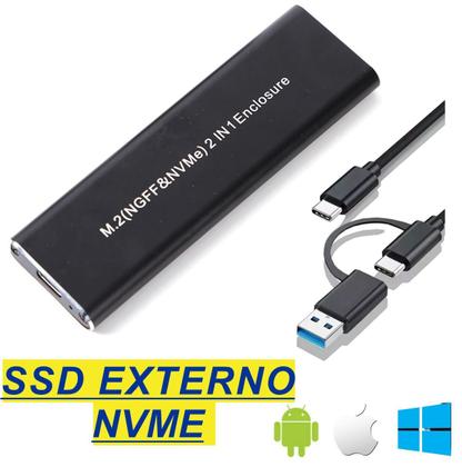 Ssd Portátil Externo 1tb Usb C Usb 3.1/3.0 Nvme 10 Gbps Novo