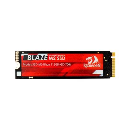 Imagem de SSD Redragon Blaze, 512GB, M.2 2280, NVMe PCIe Gen 4.0, Leitura 7050 MB/s, Gravação 4200 MB/s - GD-706