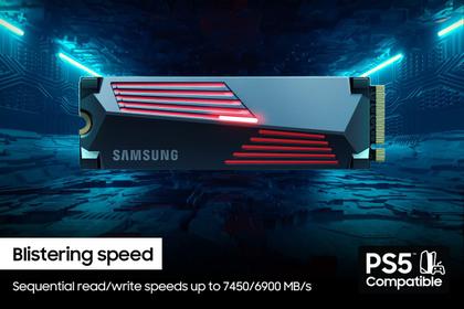 SSD Samsung 990 Pro 2TB com Dissipador de Calor - PCIe Gen4 M.2