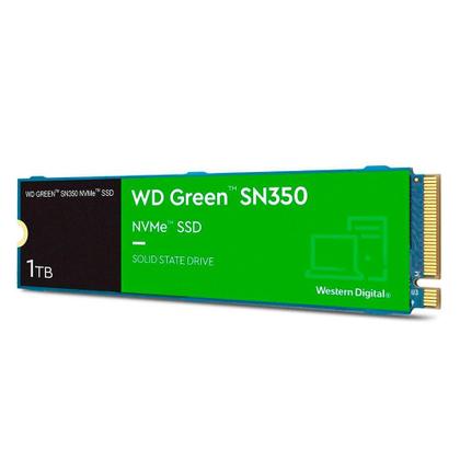 Imagem de SSD Sandisk SN350, 1TB, M.2 2280, PCIe, NVMe, Leitura: 2400MB/s e Gravação:1850MB/s, Verde - WDS100T2G0C