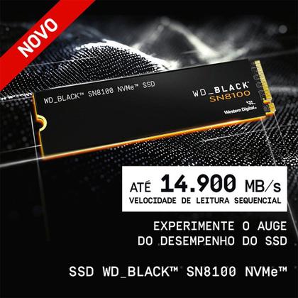 内蔵型SSD SANDISK SN8100 2TB NVMe WDS200T1X0M SSD SanDisk WD_BLACK SN8100 NVMe 2TB, M.2 2280 PCIe GEN5.0X4