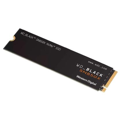 Imagem de SSD SanDisk WD Black SN850X Gaming Storage 4TB, M.2 2280 PCIe GEN4X4, NVMe, Leitura: 7300 MB/s e Gravação: 6600 MB/s, Preto - WDS400T2X0E