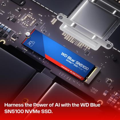 SSD Sandisk WD Blue SN5100 2TB NVMe PCIe Gen4 - HD SSD - Magazine