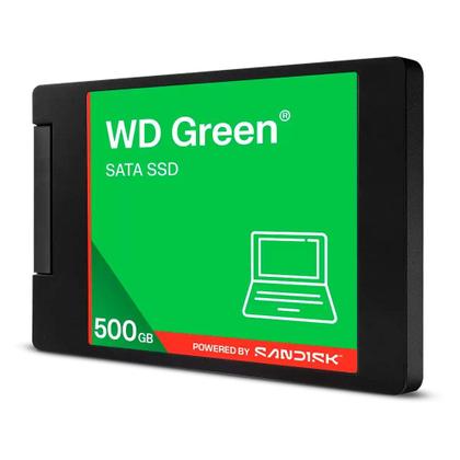 Imagem de SSD SanDisk WD Green SATA, 500GB, 2.5", Leitura: 545MB/s, Gravação: 430MB/s - WDS500G5G0A