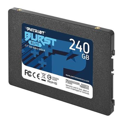 Imagem de SSD SATA3 2,5 Patriot Burst Elite 240Gb R450MB/S - W320MB/S 7mm - PBE240GS25SSDR