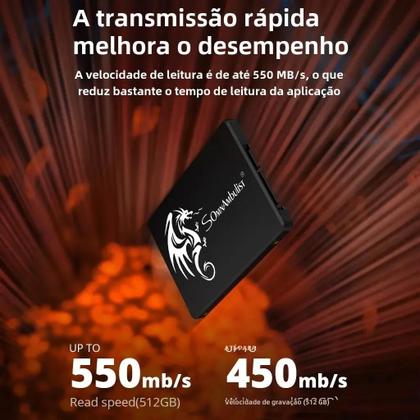 Imagem de SSD Somnambulist de Alta Velocidade - 120GB, 240GB, 480GB, 960GB e 2TB para PC e Laptop