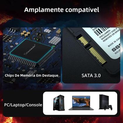 Imagem de SSD SomnAmbulist SATA3 Interno 2,5" - 120GB, 240GB, 480GB, 960GB ou 2TB - Alta Velocidade para PC e Laptop