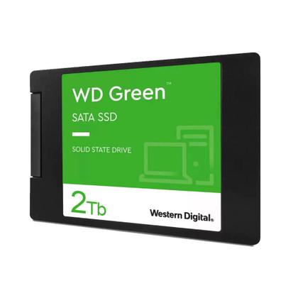 Imagem de SSD Western Digital WD Green 2TB Sata III 6GBs Leitura 545MBs e Gravação 460MBs WDS200T2G0A