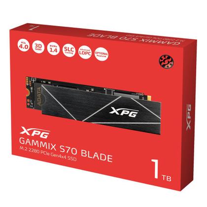 Imagem de SSD XPG Gammix S70 Blade 1TB NVMe M.2 2280 - AGAMMIXS70B-1T-CS