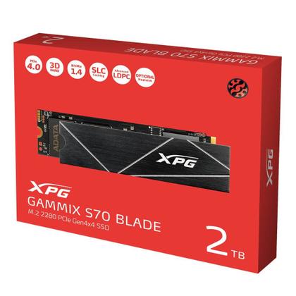 Imagem de SSD XPG Gammix S70 Blade 2TB NVMe M.2 2280 - AGAMMIXS70B-2T-CS