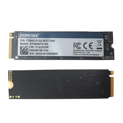 SSD Zilia Foresee 512GB M.2 2280 PCIe Gen 4 NVME XP2000F512G