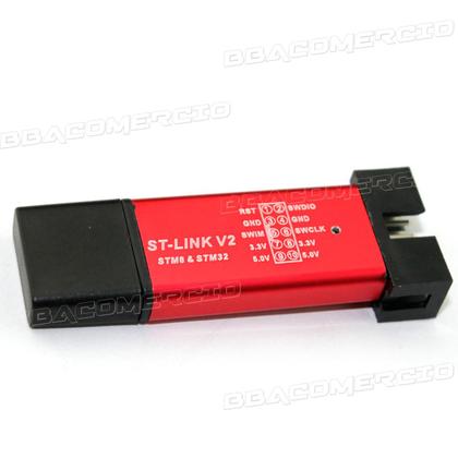 Imagem de St-link V2 Stm8 Stm32 Gravador Programador Automação Arduino