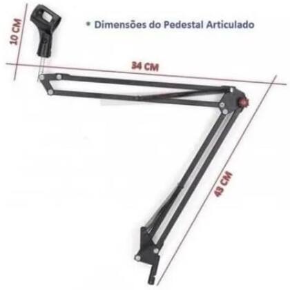 Imagem de Stand Suporte de Mesa Microfone Profissional Articulado