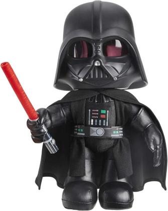 Imagem de Star Wars Pelúcia Darth Vader Com Luz e Modificador de Voz - Mattel HJW21