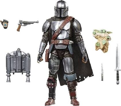 Imagem de Star Wars The Mandalorian e Grogu Legends The Black Series 01 Din Djarin Mandaloriano e Grogu - Hasbro