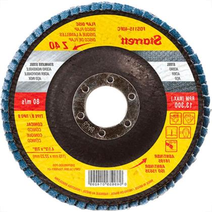 Imagem de Starrett Disco Flap  4.1/2 X 40 - Kit C/12 Pc