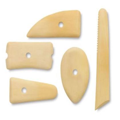 Stecas para Modelagem de Madeira Royal & Langnickel Potters Ribs 5 Pc - Rset-pot8 Imagem de Stecas para Modelagem de Madeira Royal & Langnickel Potters Ribs 5 Pc - Rset-pot8