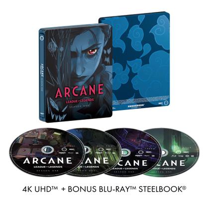 Imagem de Steelbook Arcane: Primeira Temporada de League of Legends - Edição 4K UHD + Blu-ray