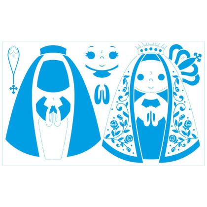 Imagem de Stencil Pintura Nossa Sra Aparecida 34,4x21cm St-431 Litoarte