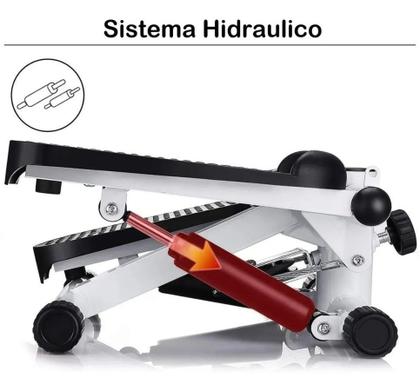Imagem de Stepper Climber Multifuncional Simulador De Caminhada Hidráulico C/ Elástico Tensão Step  Esportes