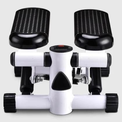 Imagem de Stepper Step Simulador Caminhada Elástico Exercícios Fitness