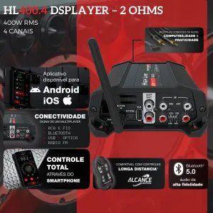 Imagem de Stetsom HL400.4 Módulo Amplificador 4 Canais 400W RMS 2 Ohm Som Automotivo de Alta Performance