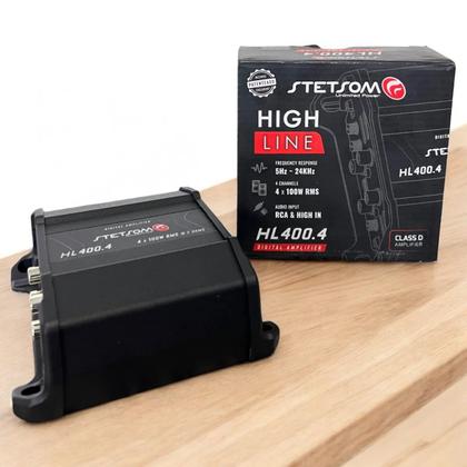 Imagem de Stetsom HL400.4 Módulo Amplificador 4 Canais 400W RMS 2 Ohm Som Automotivo de Alta Performance