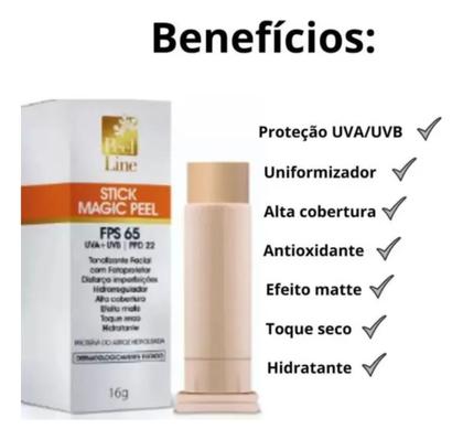 Imagem de Stick Magic Peel Line FPS65 16gr Bege