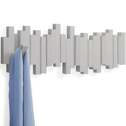 Imagem de Sticks Cabideiro FLIP com 5 Ganchos Cinza UMBRA