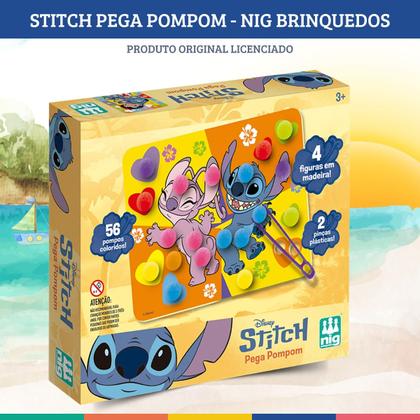 Imagem de Stitch Pega Pompom Montessori Educativo Nig Brinquedos