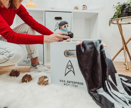 Imagem de Storage Bin Cube Organizers Ukonic Star Trek Original Series