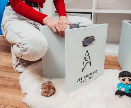 Imagem de Storage Bin Cube Organizers Ukonic Star Trek Original Series