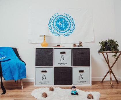 Imagem de Storage Bin Cube Organizers Ukonic Star Trek Original Series