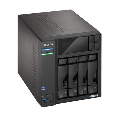 Imagem de Storage NAS Asustor Lockerstor 4 Gen2 AS6704T Intel Celeron N5105 4 Baias 80TB Torre