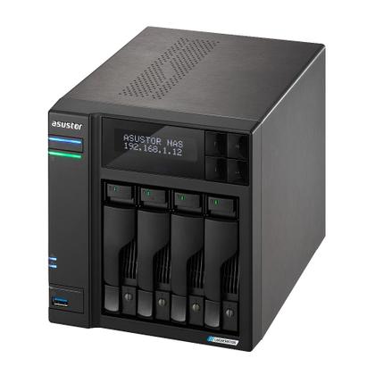 Imagem de Storage NAS Asustor Lockerstor 4 Gen2 AS6704T Intel Celeron N5105 4 Baias 80TB Torre