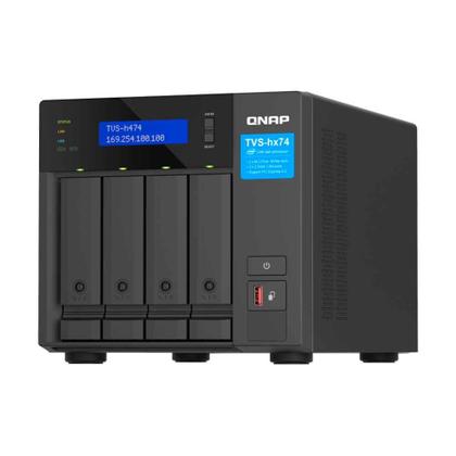 Imagem de Storage Nas Qnap 4 Baias Intel Pentium Gold G7400 2 Core,3.7ghz,8gb, 2x 2.5 Gbe - Tvs-h474-pt-8g-br