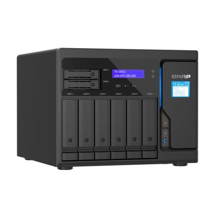 Imagem de Storage QNAP Atom C5125 2.8GHz (8-Core) 8GB DDR4 8 Baias Torre - TS-855X-8G