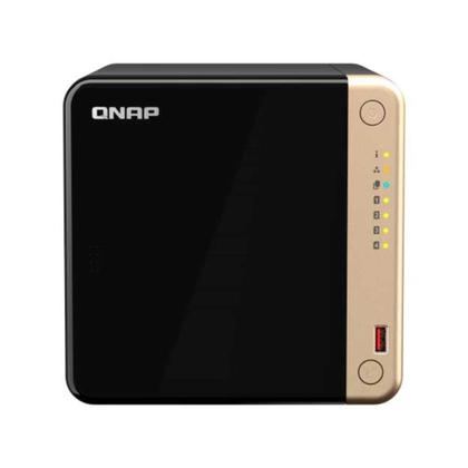 Imagem de Storage Qnap TS-464-8G-BR NAS 4 Baias p/ HDD ,SATA, SSD, Preto