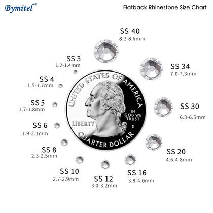 Imagem de Strass para unhas Bymitel Art 1440 unidades com caneta coletora (4 mm)