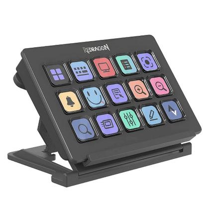 Imagem de Stream Deck Redragon SS-550  15 Teclas LCD IPS Personalizáveis via USB-C